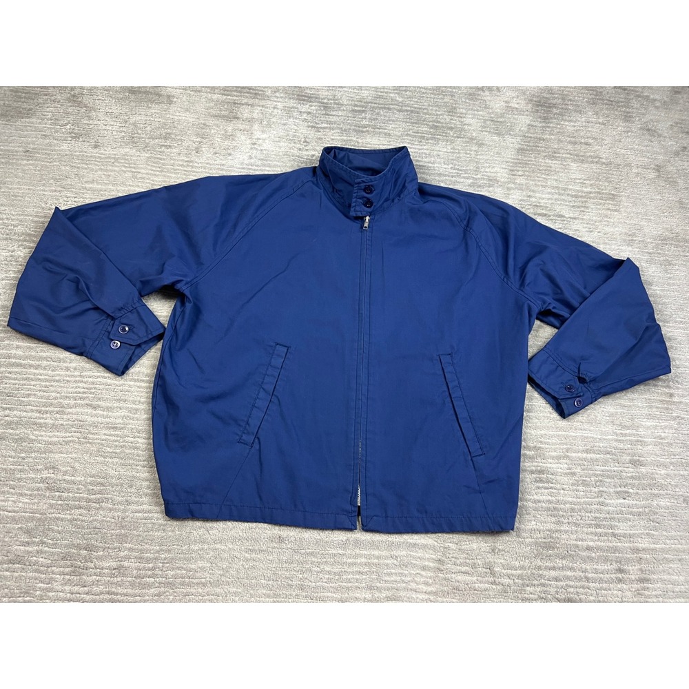 Shipton Sportswear Jacket Mens XL Blue Harrington Full Zip Windbreaker 10101/36